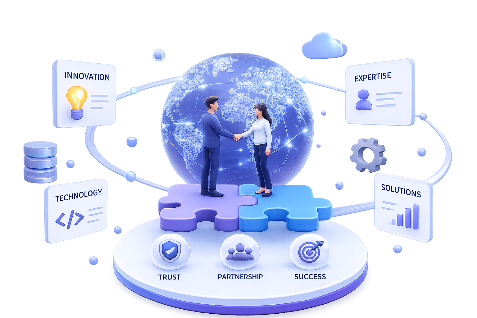 Partner collaboration illustration